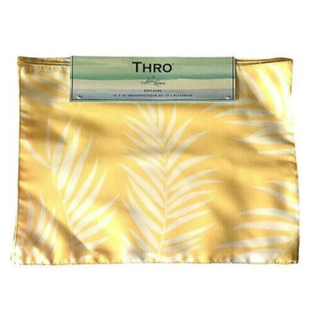 Thro Palm Leaf Placemats 13x18